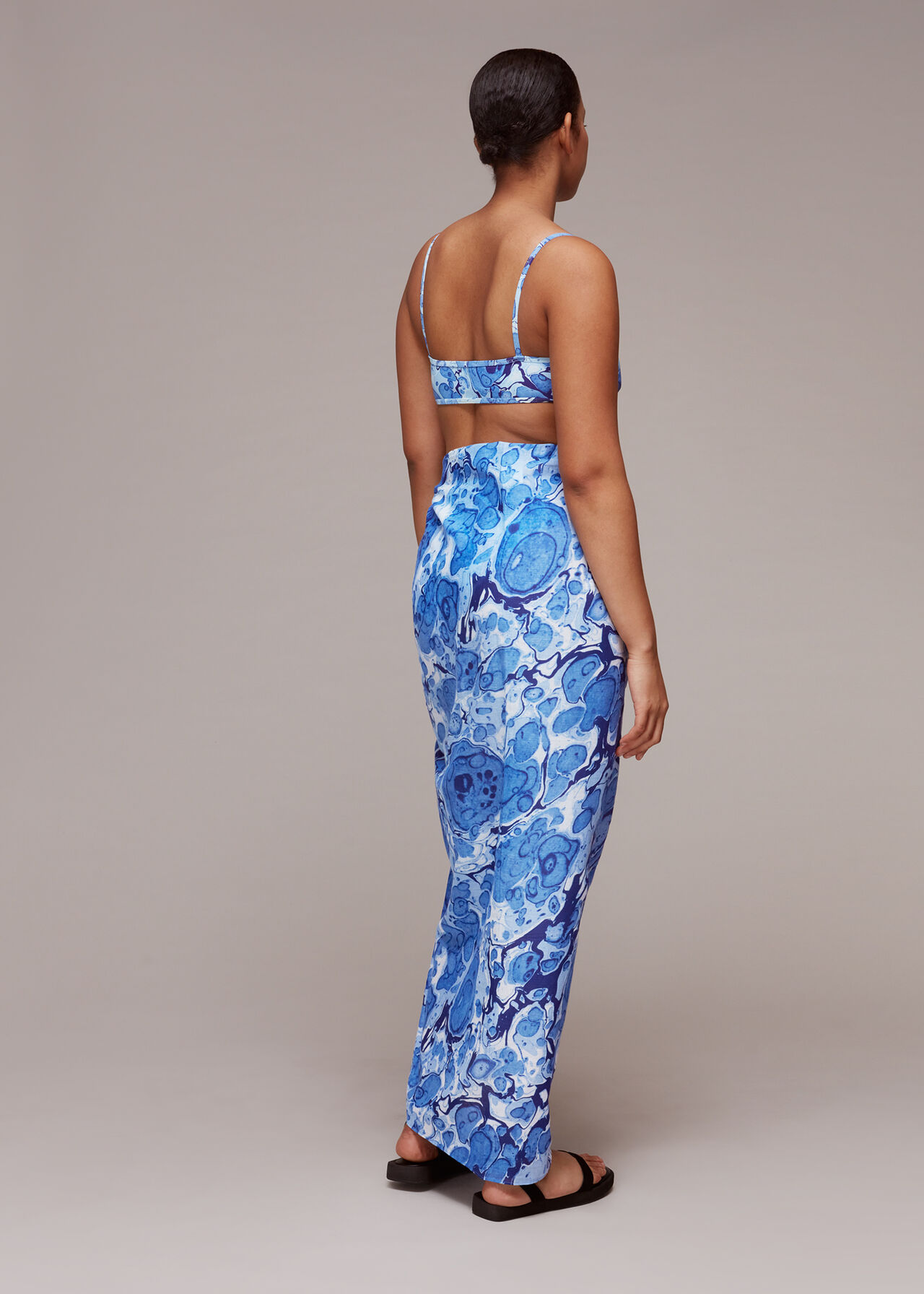Mia Marble Print Beach Sarong