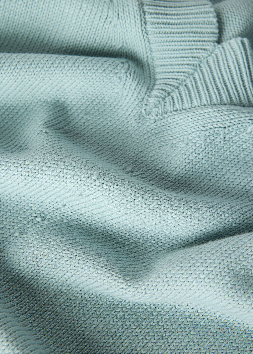 Cotton V Neck Relaxed Knit