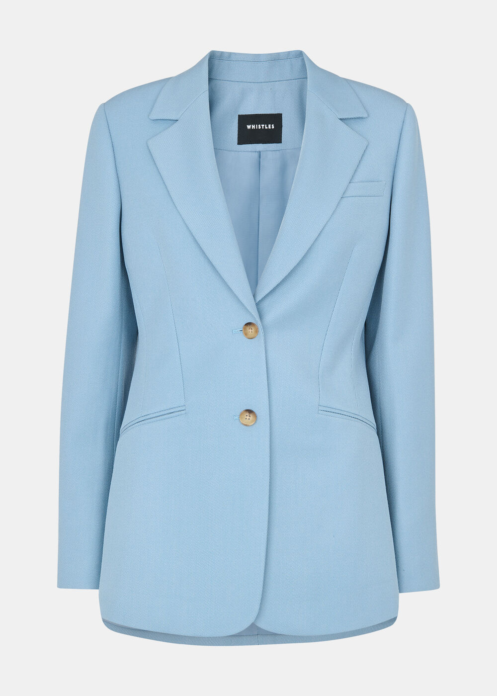 Wool Blend Tailored Blazer