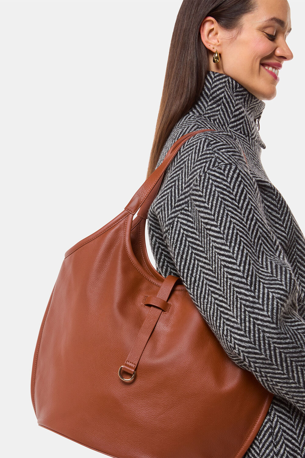 Brown Leonora Tote Bag