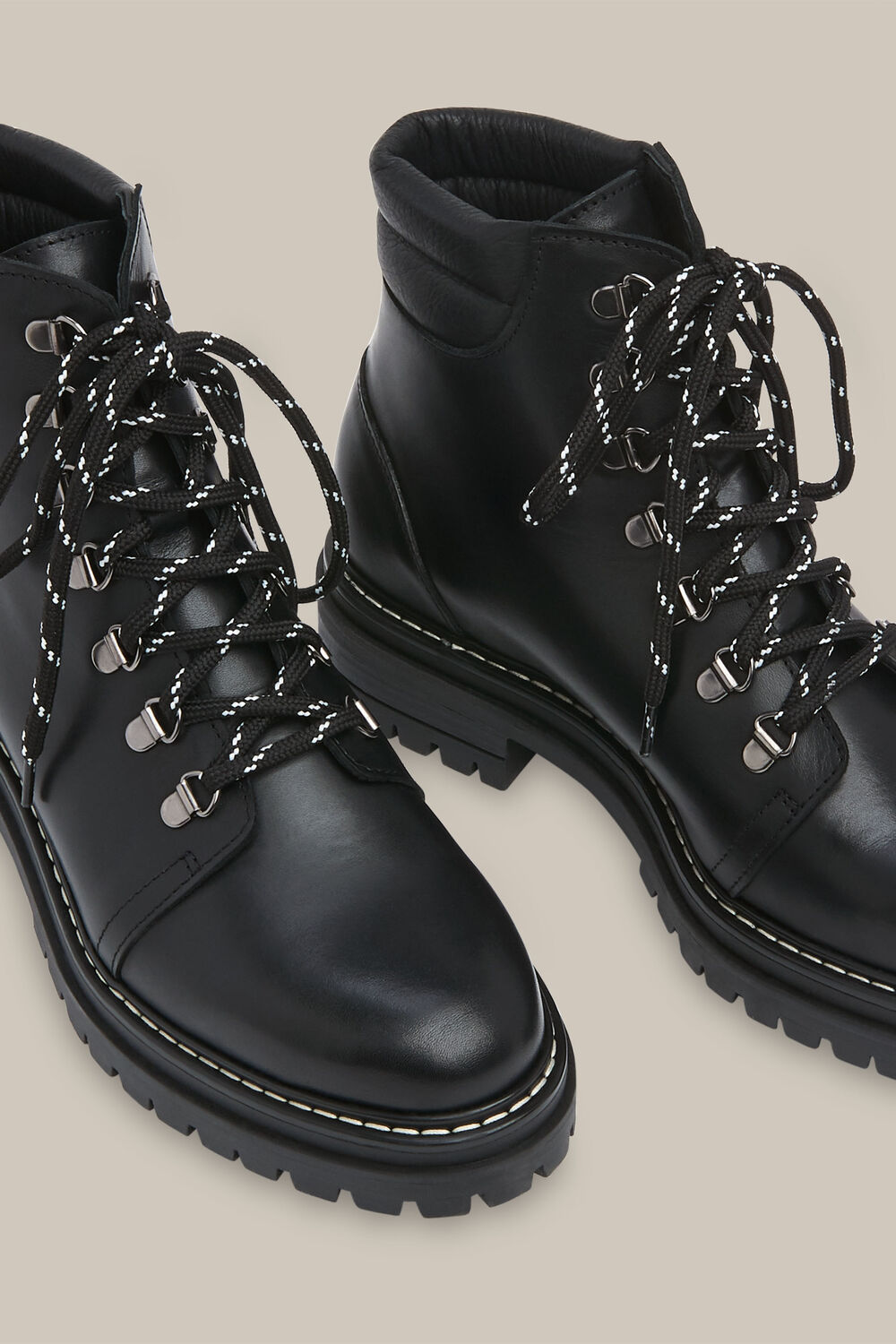 Amber Lace Up Boot Black