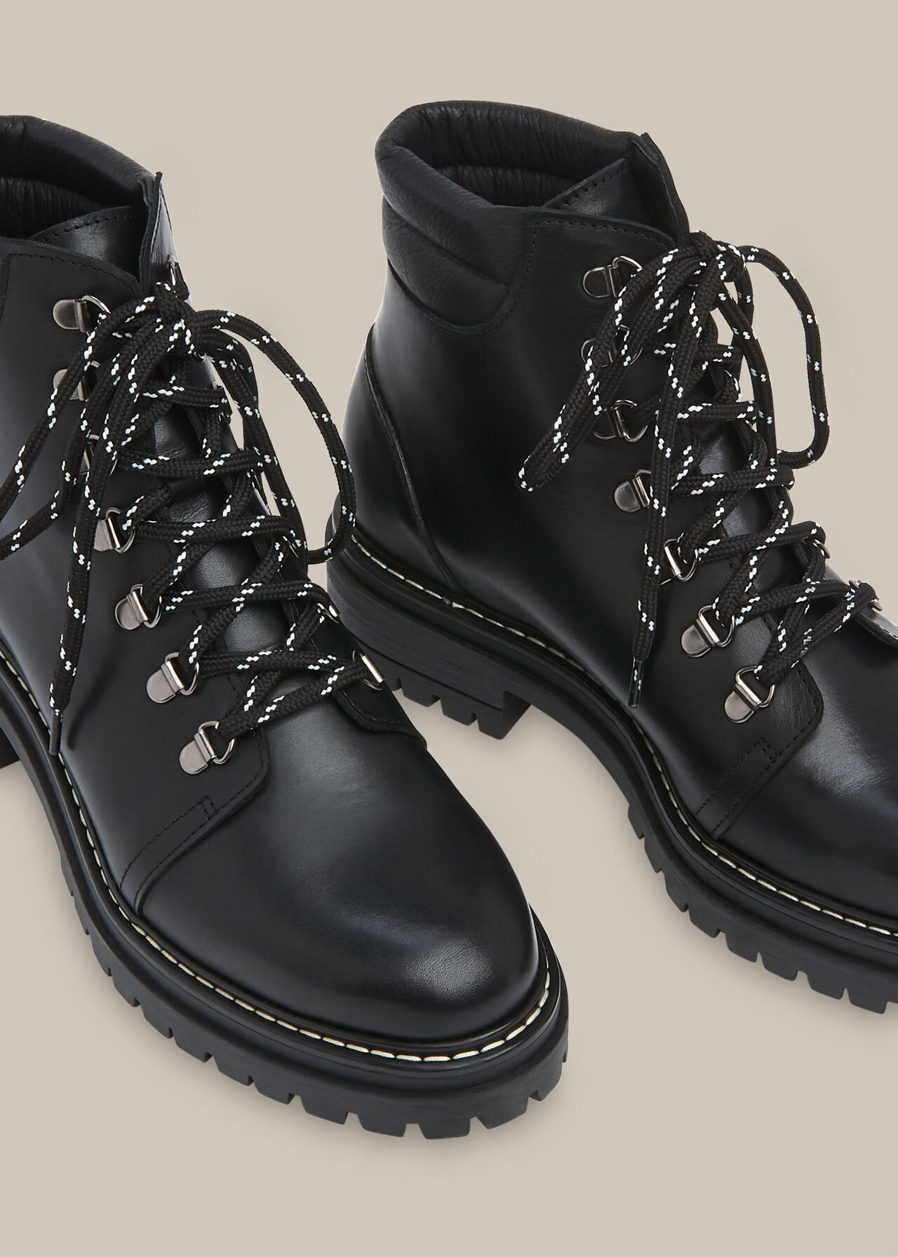 Amber Lace Up Boot Black