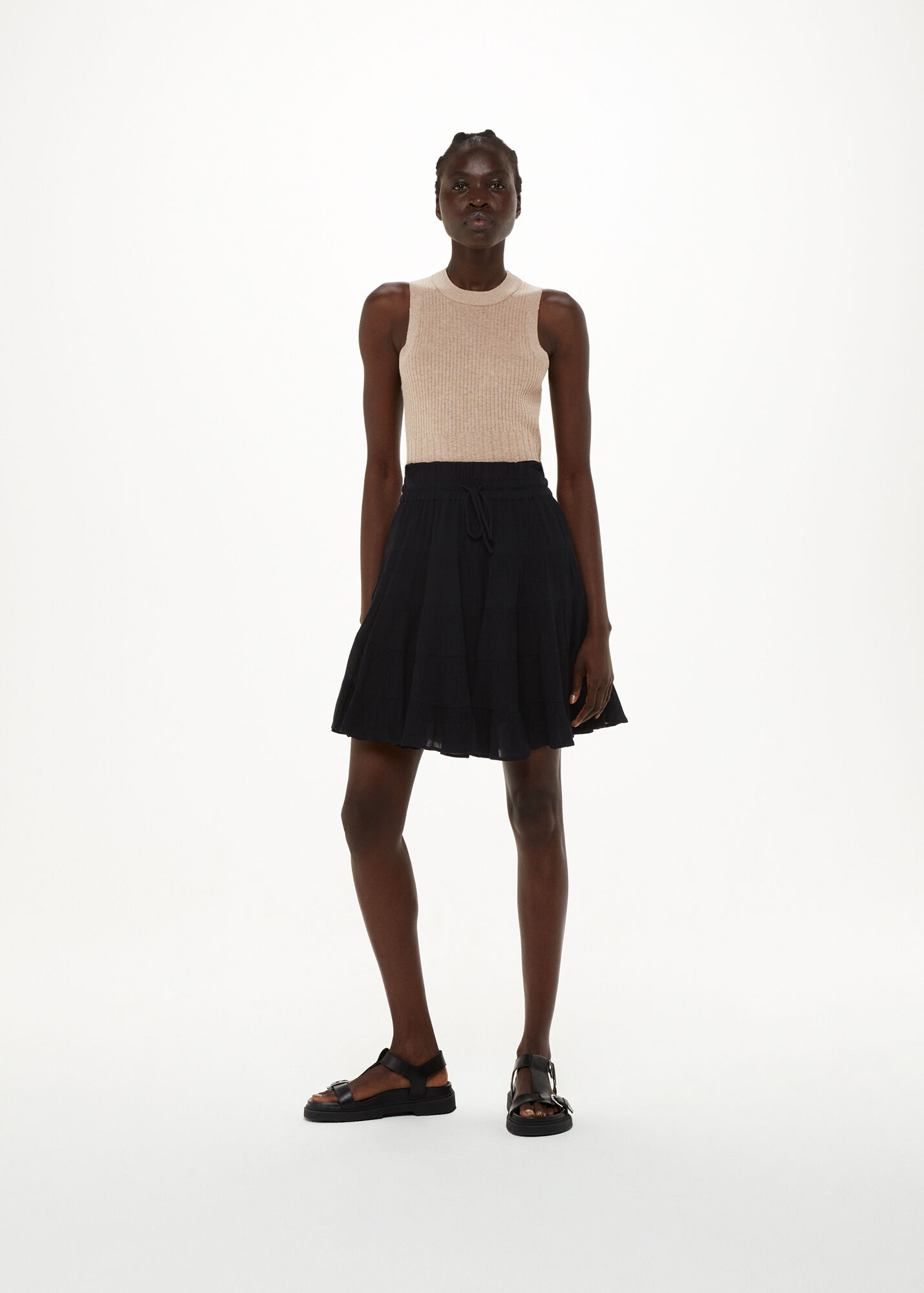 Black Mabel Mini Skirt WHISTLES