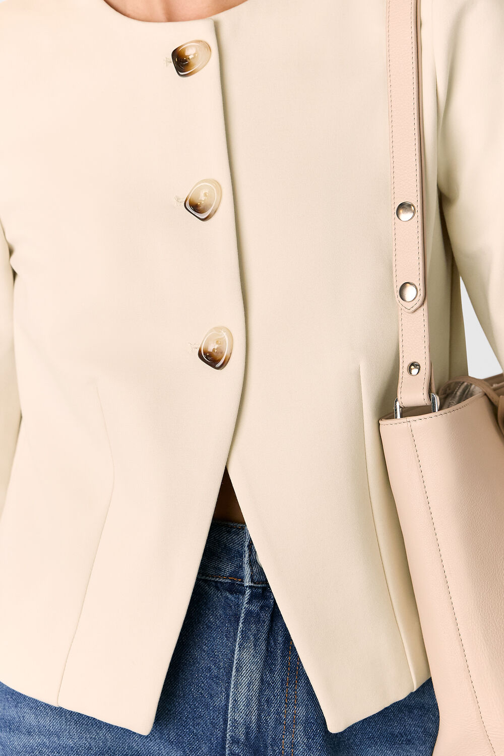 Anne Ponte Button Jacket