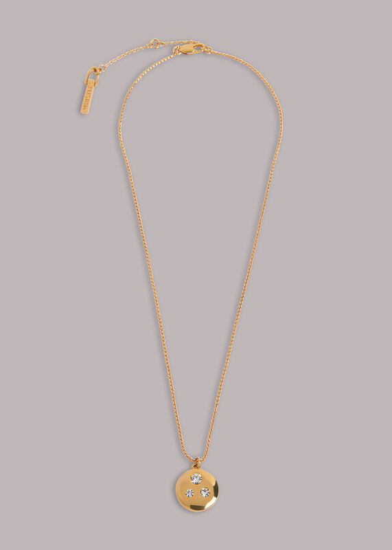 Gem Disc Necklace