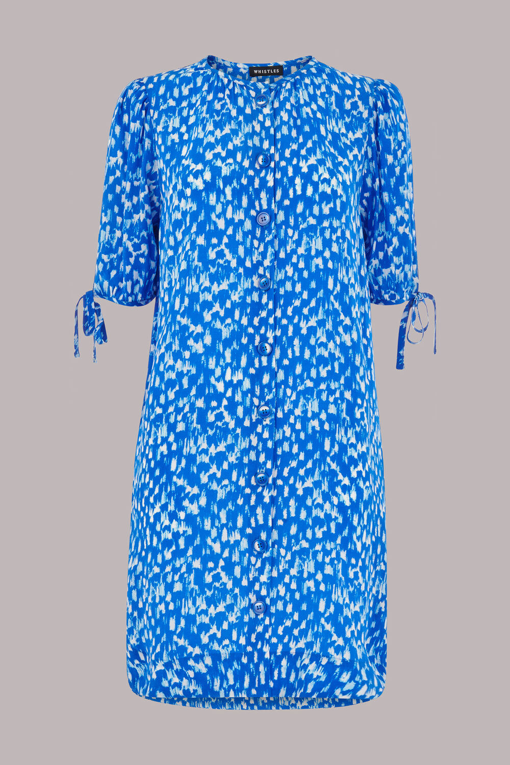 Blue Speeding Squares Frankie Dress