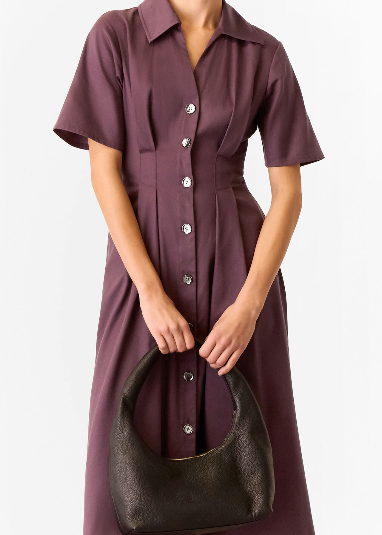 Renee Button Shirt Dress