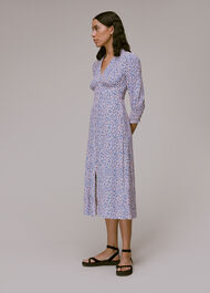 Floral Garden Print Midi Dress