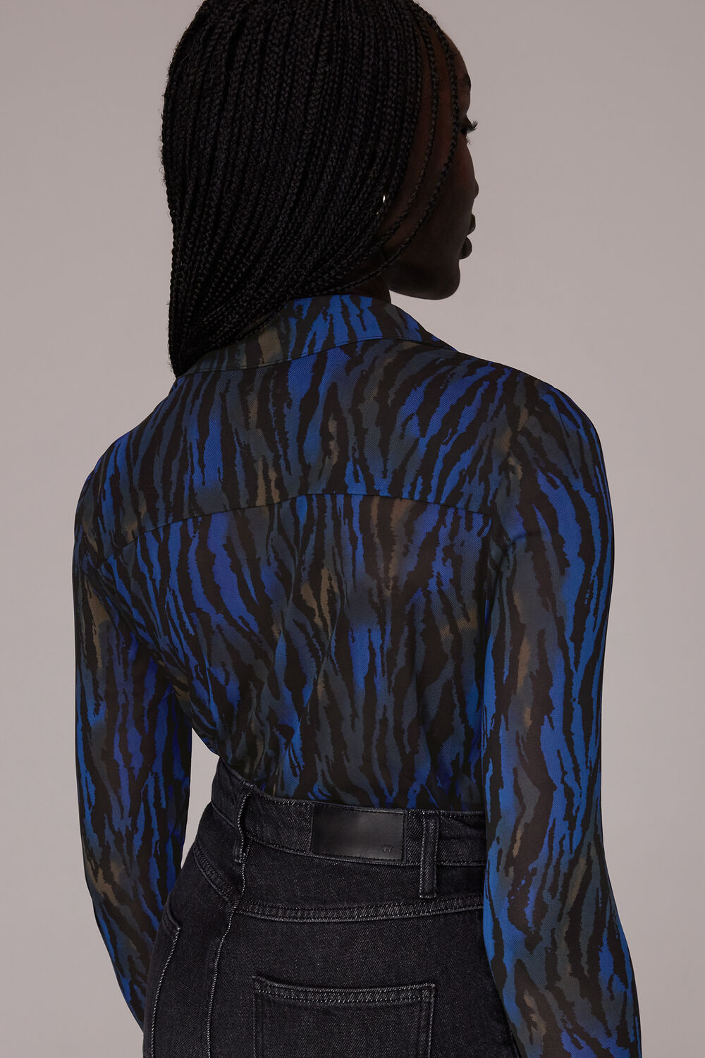 Watercolour Tiger Mesh Shirt