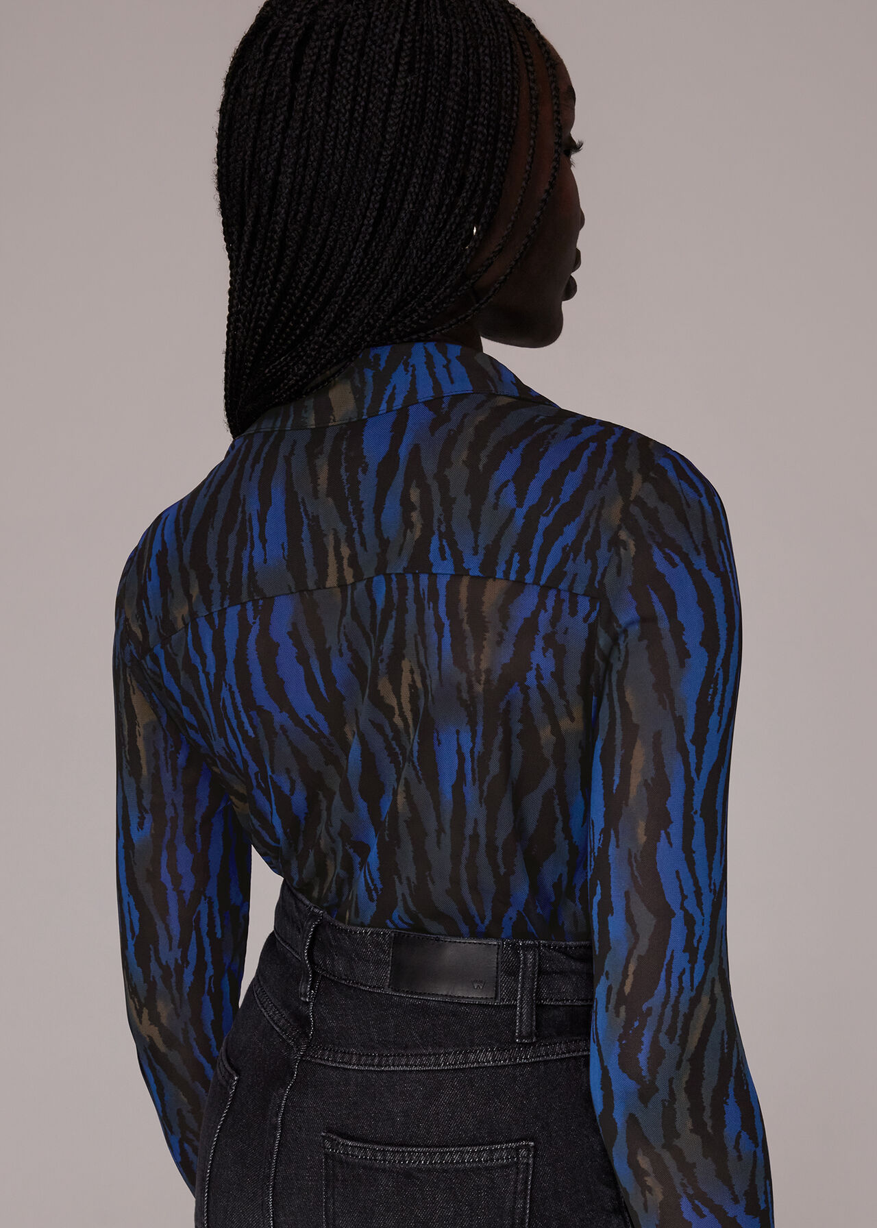 Watercolour Tiger Mesh Shirt