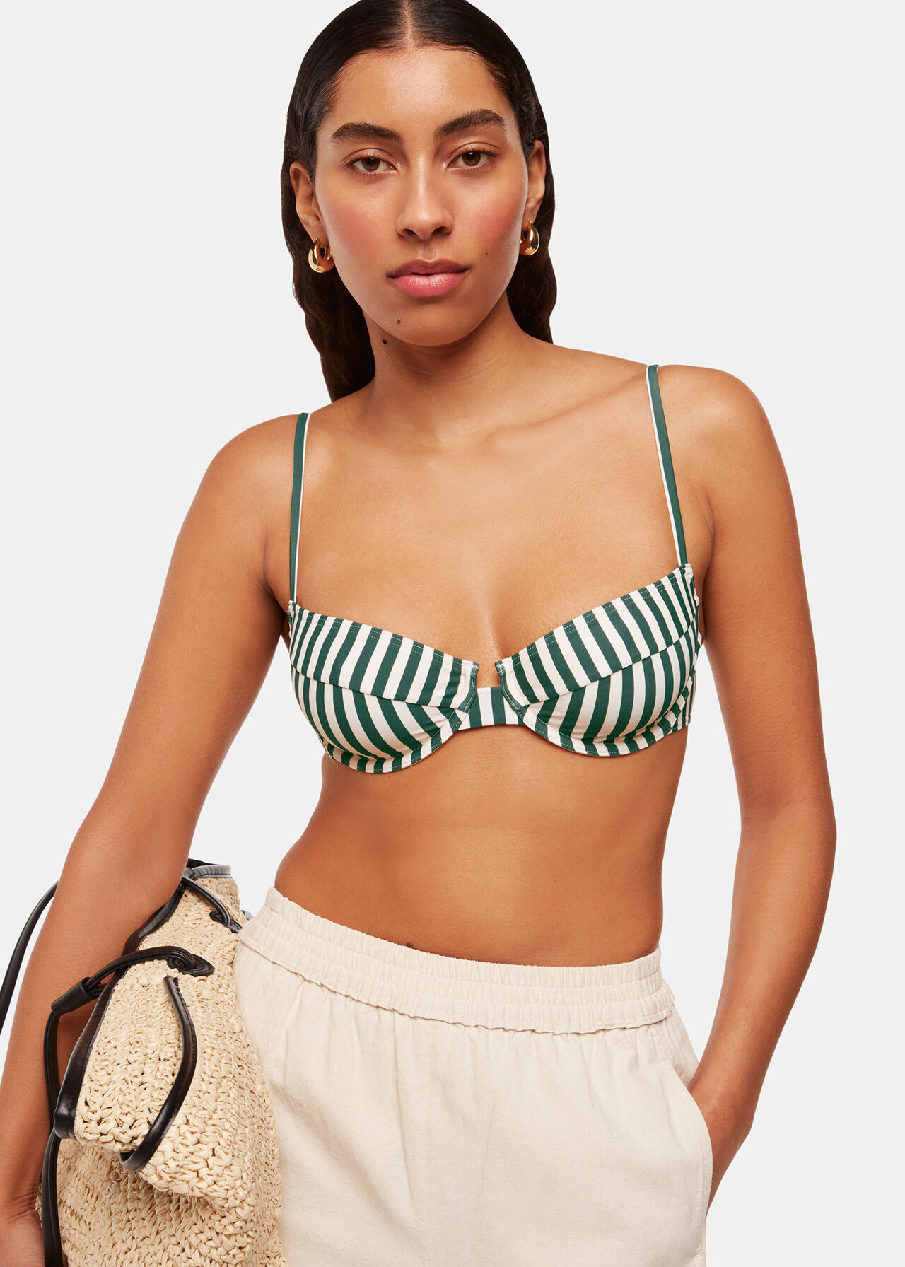 Stripe Bikini Top