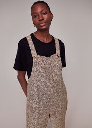Rita Dashed Leopard Dungarees