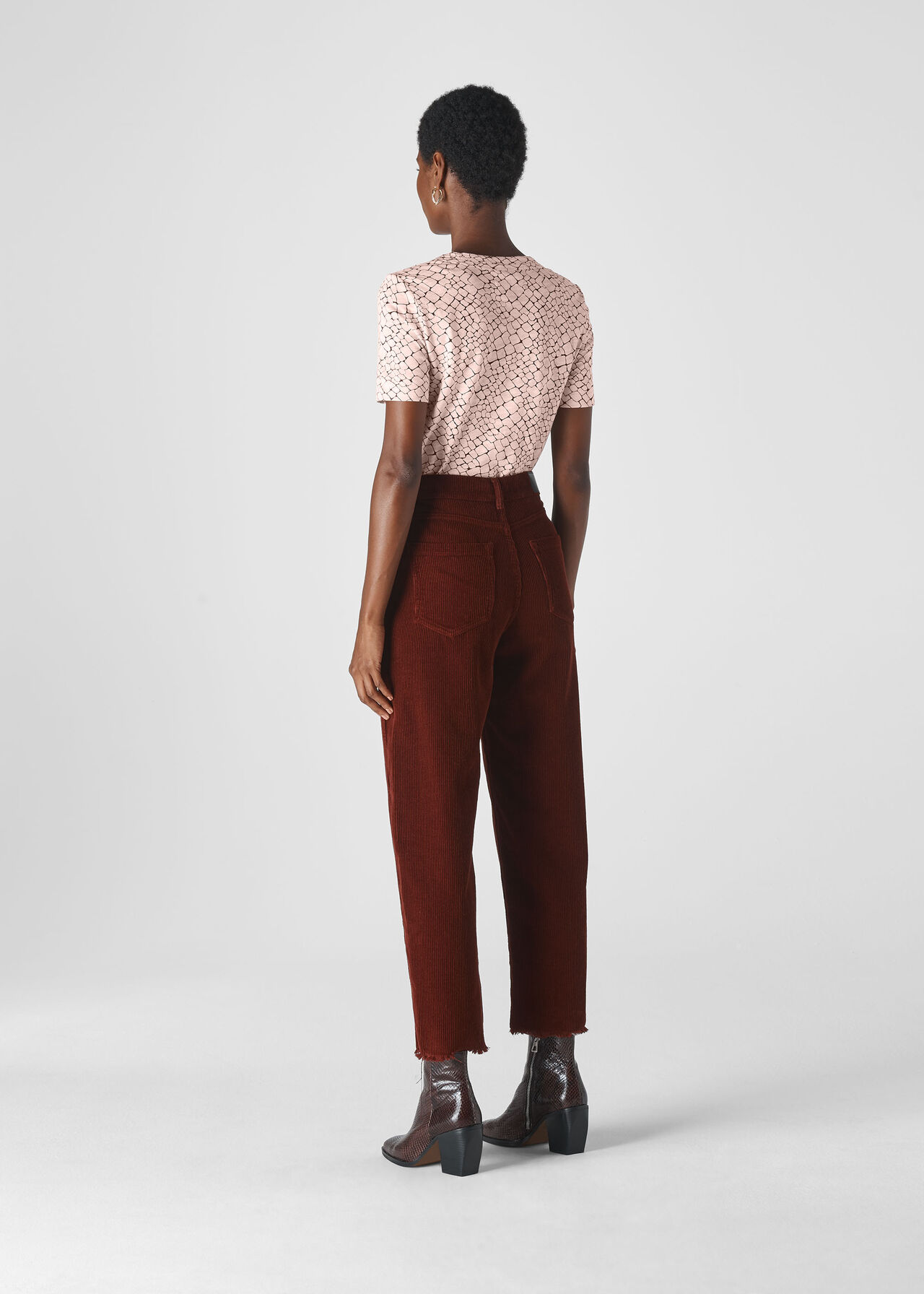 Giraffe Print Rosa T shirt Multicolour