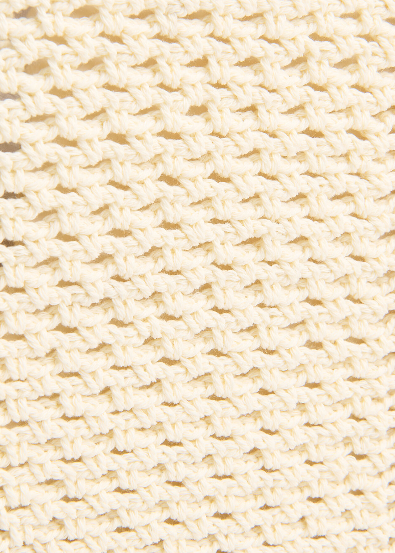 Bamboo Handle Crochet Bag