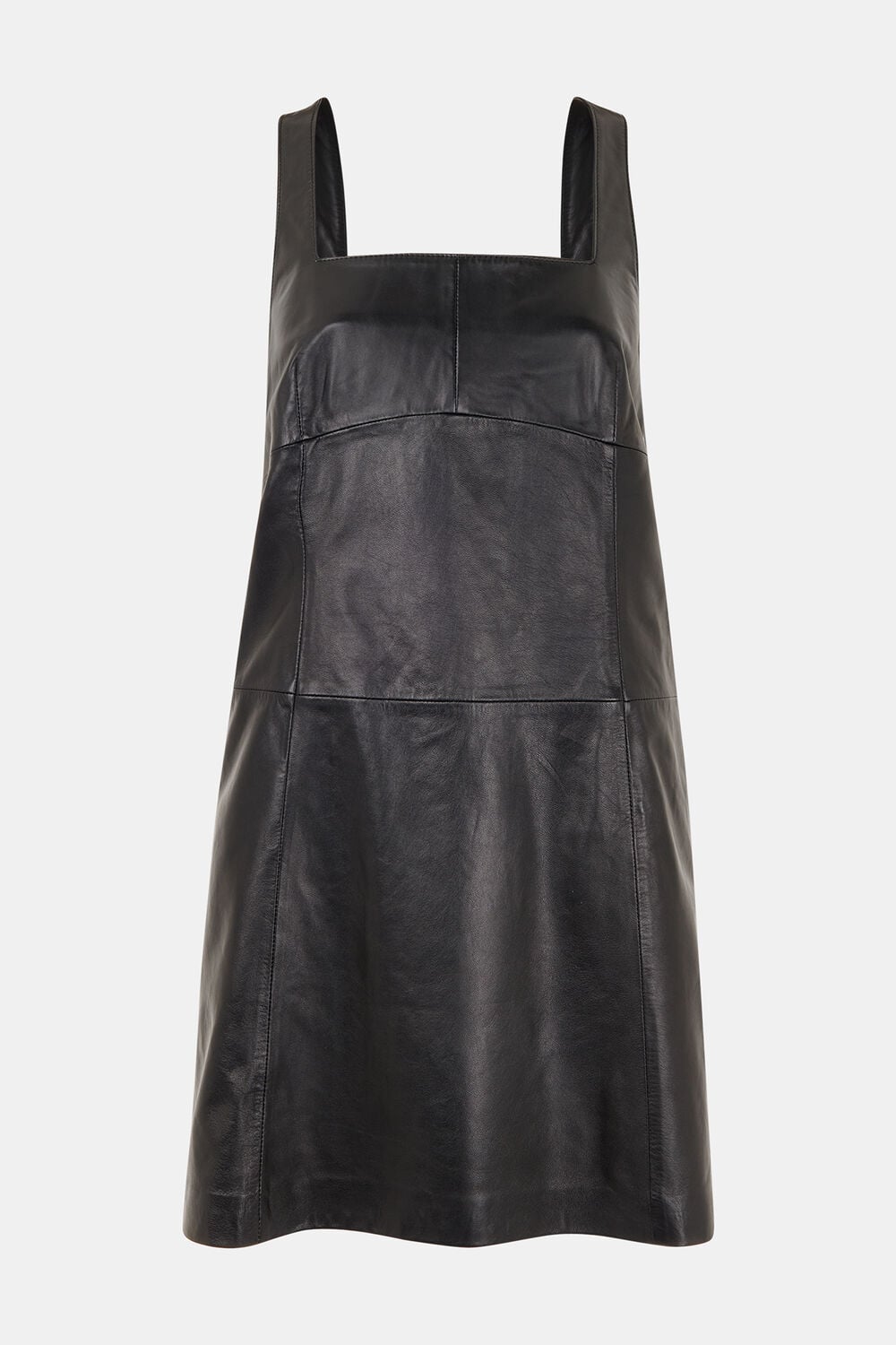 Leather Pinafore Dress