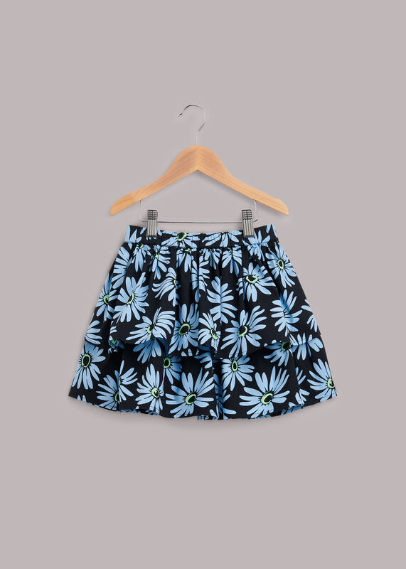 Daisy Print Ra Ra Skirt