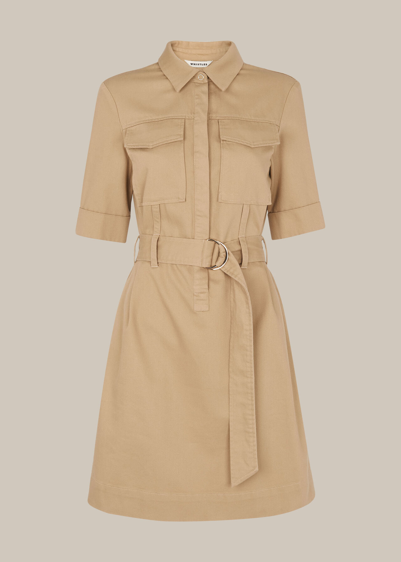 Gemma Shirt Dress Oatmeal