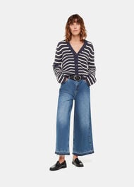 Wool Mix Stripe Cardigan