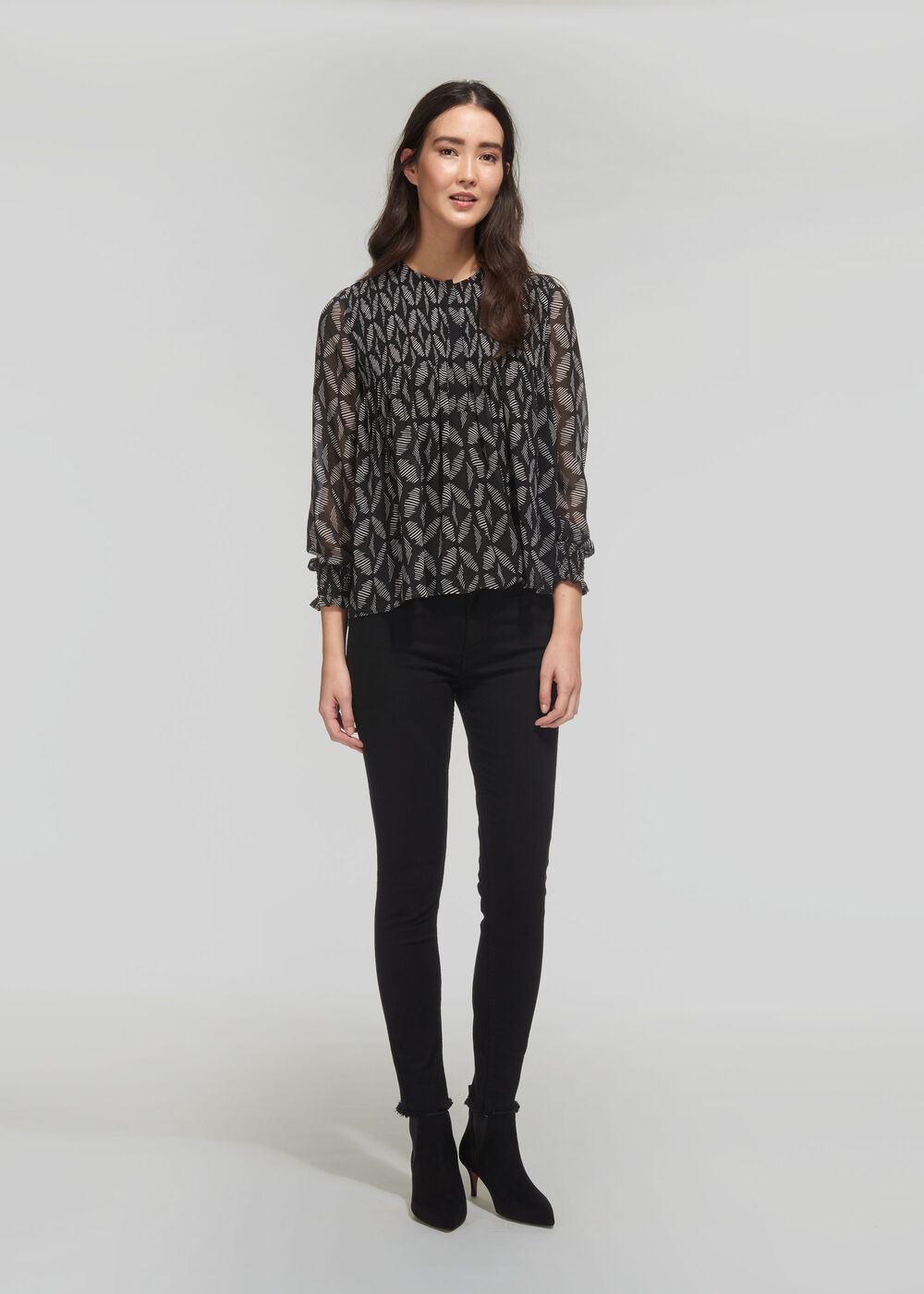 Belinda Geo Print Blouse