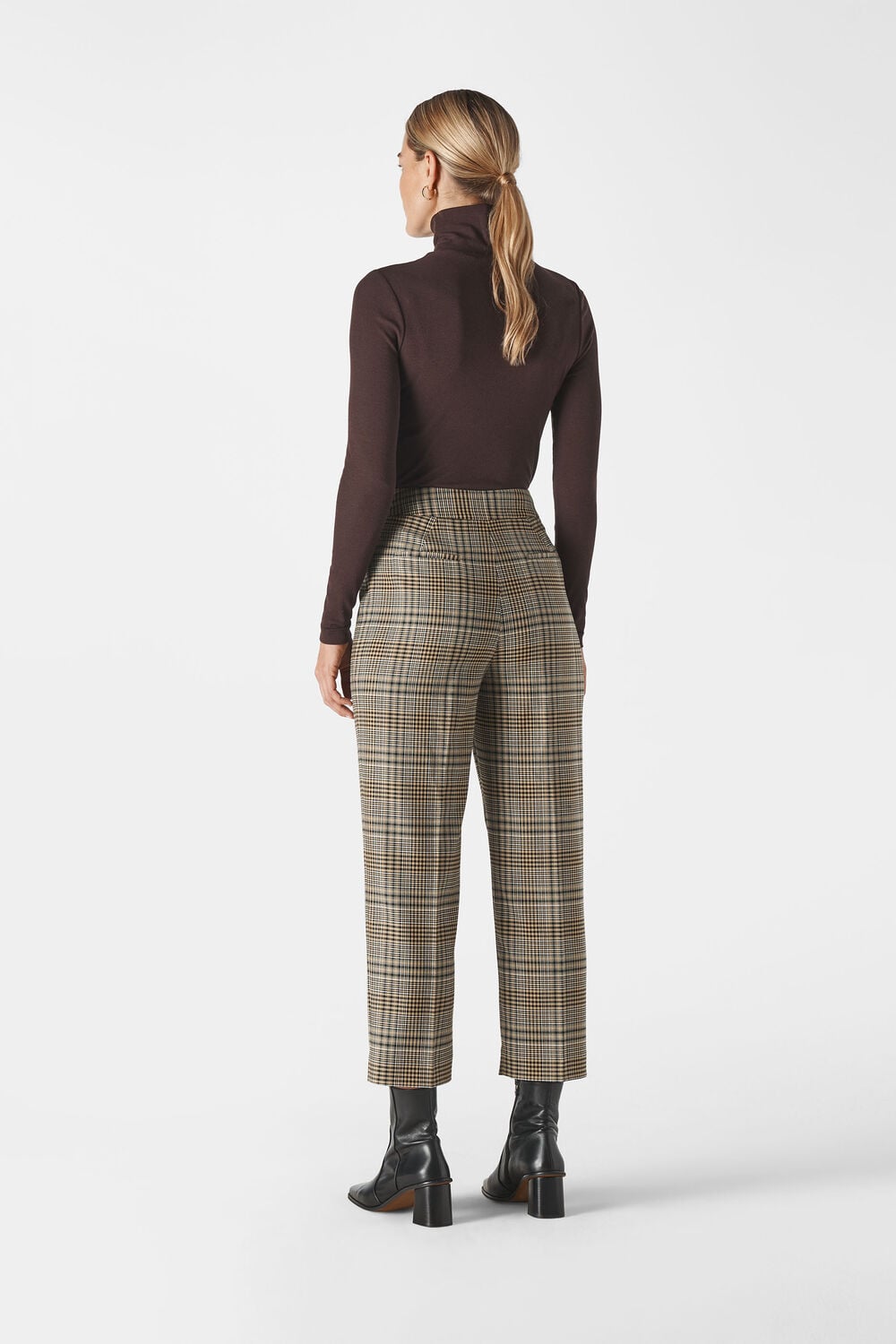 Check Button Front Trouser Multicolour