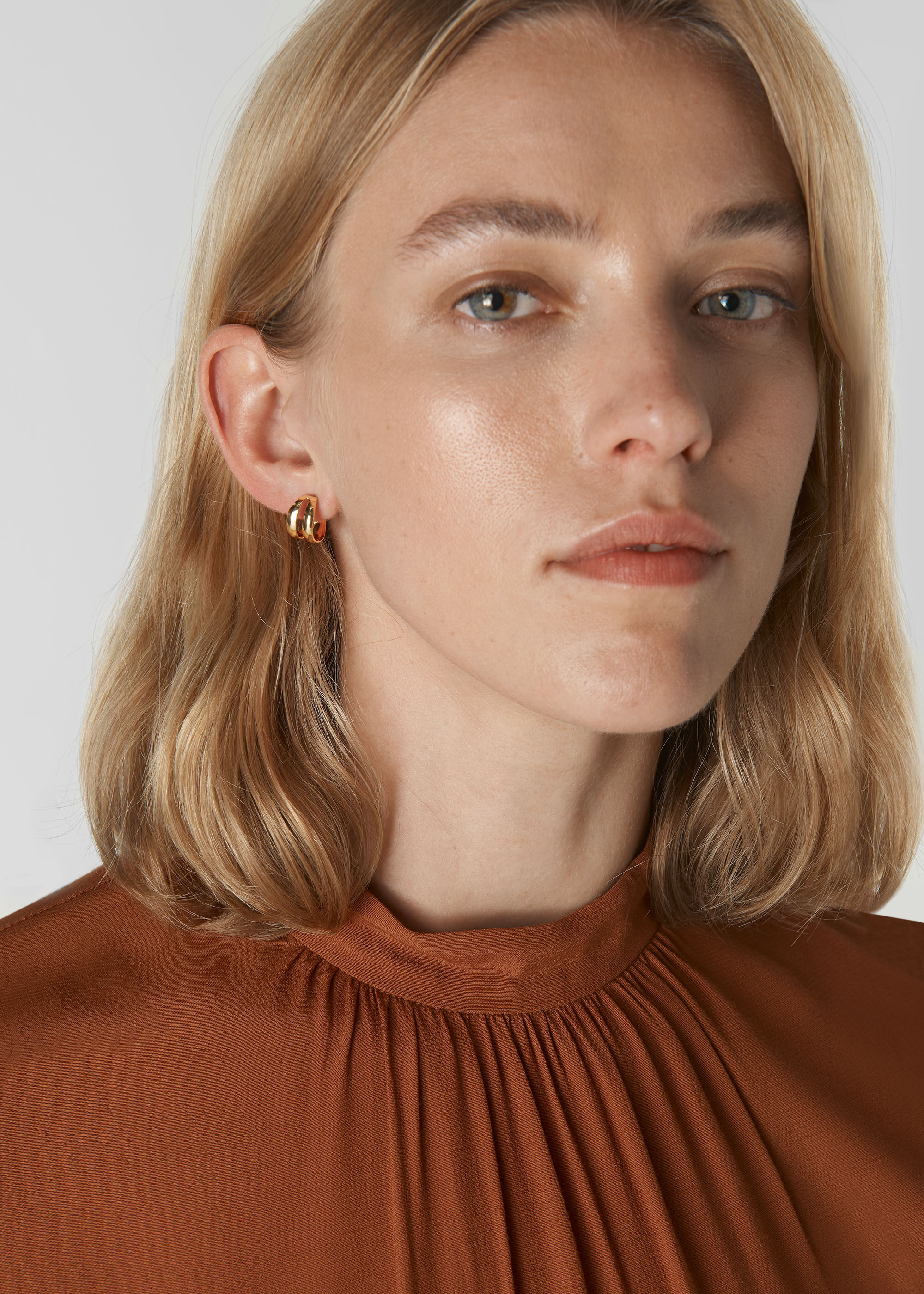 Gold Multi Mini Double Hoop Earring WHISTLES