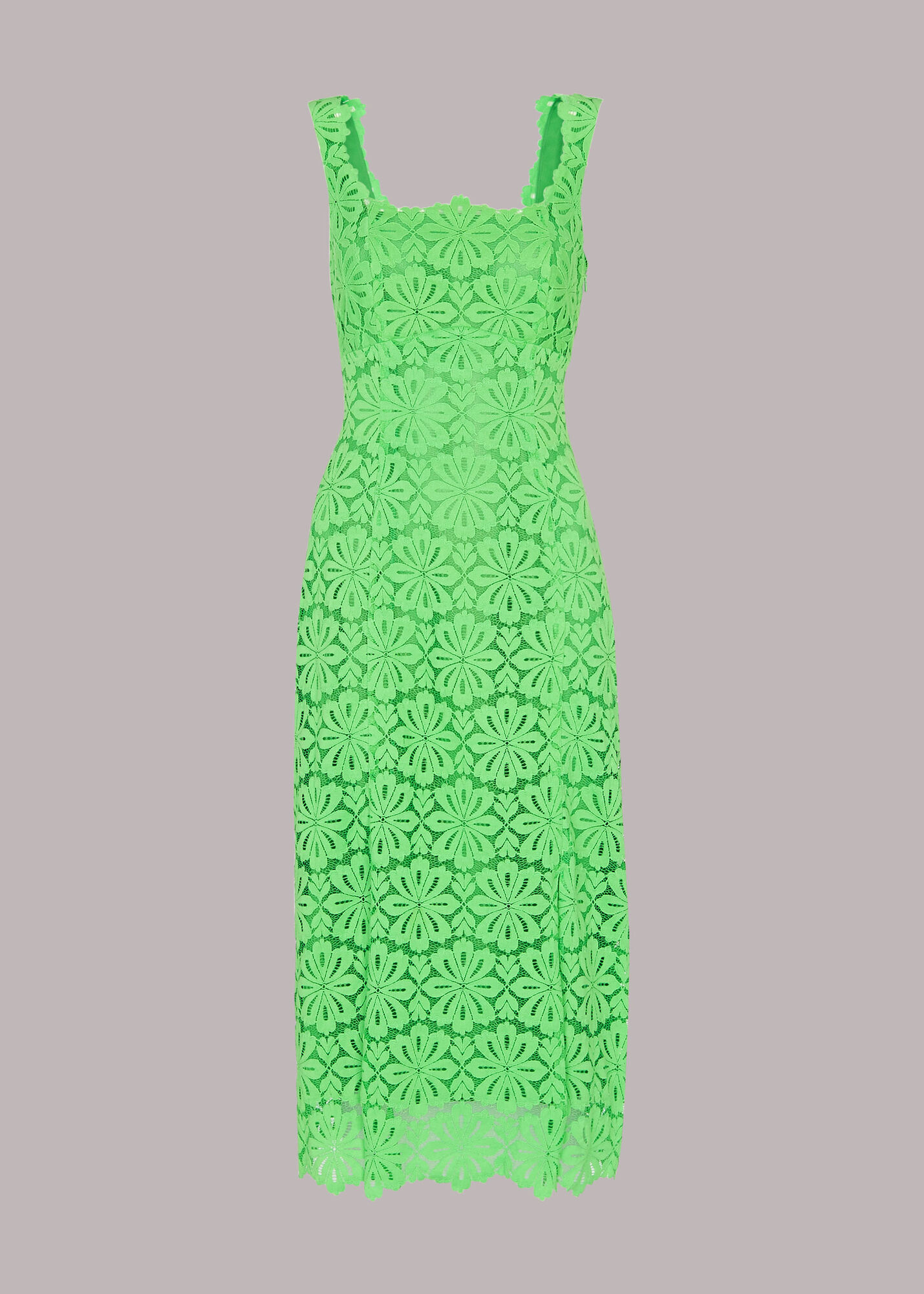 Green Noelle Lace Dress WHISTLES Whistles UK