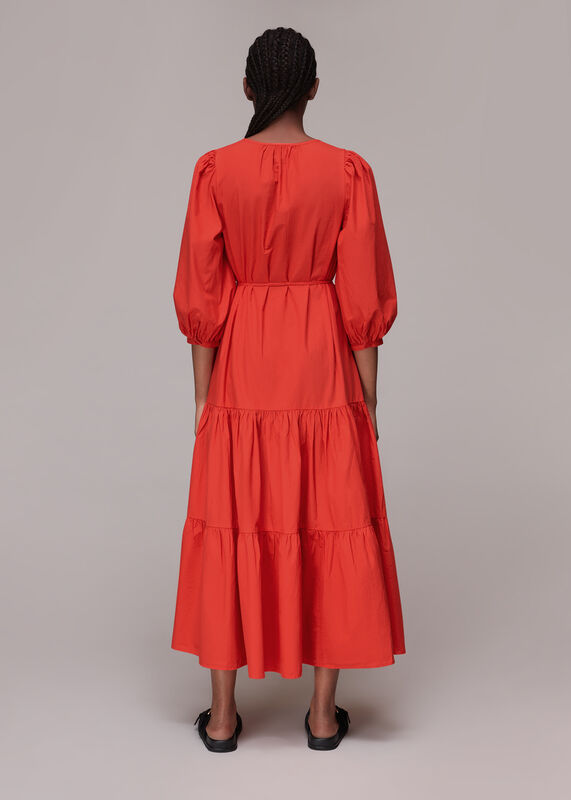Red Nelly Trapeze Dress