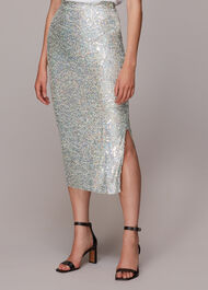 Sequin Column Skirt