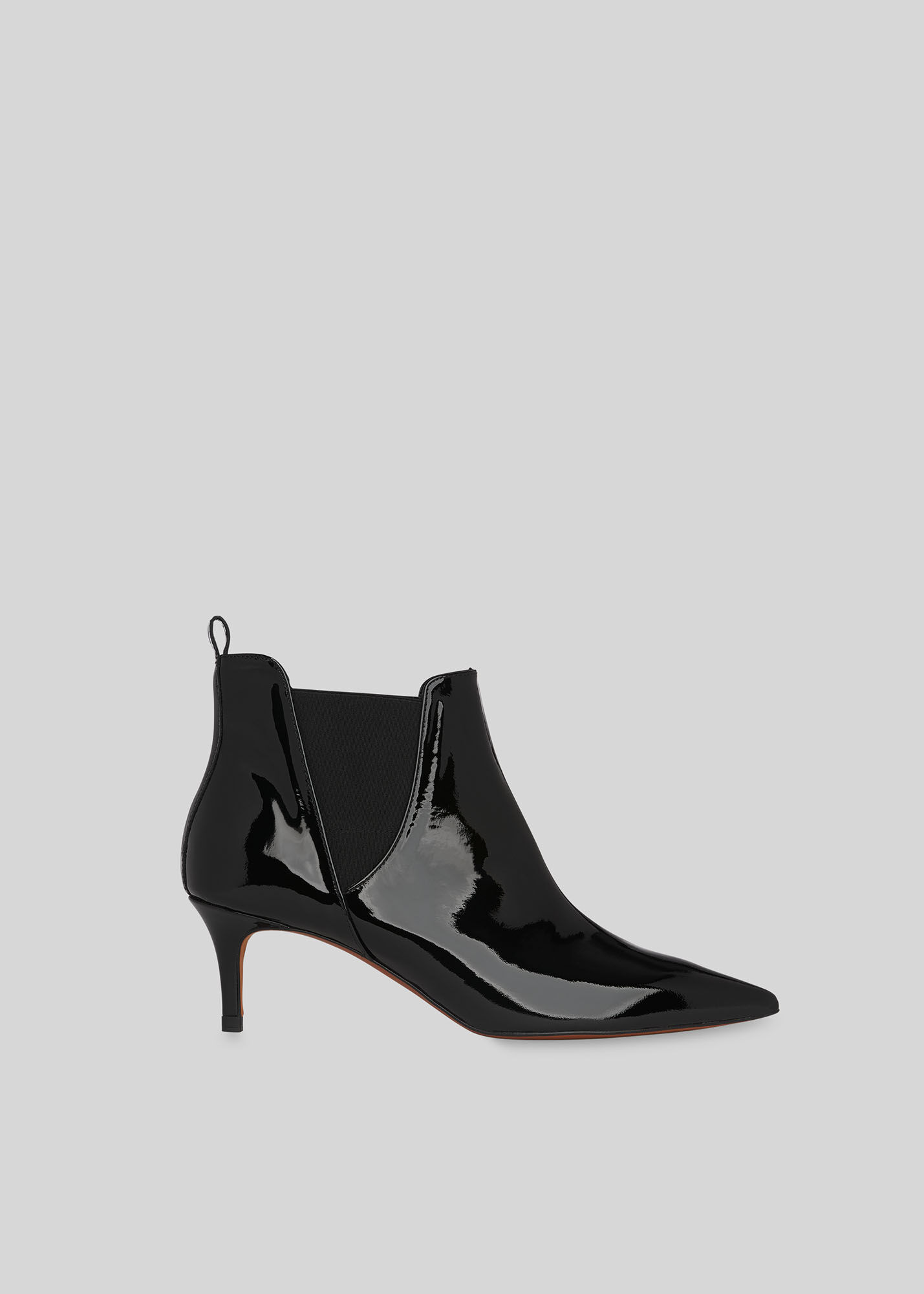 Black kitten heel shoe boots sales