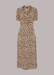 Ada Animal Print Midi Dress