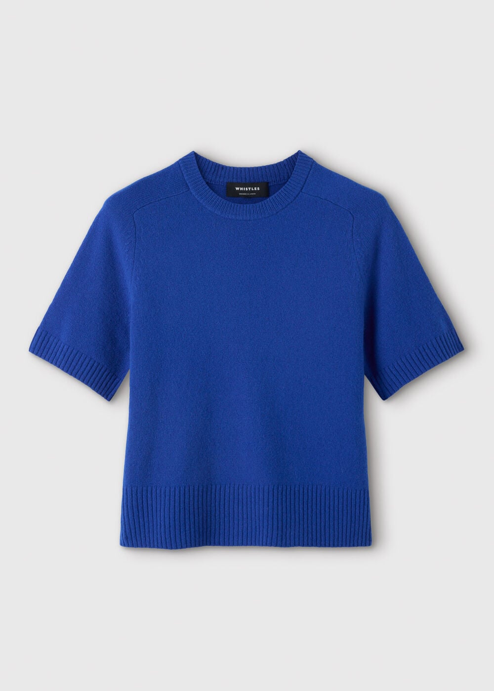 Blue Wool Knitted Tee