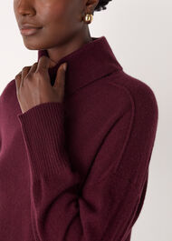 Cashmere Seam Roll Neck Knit