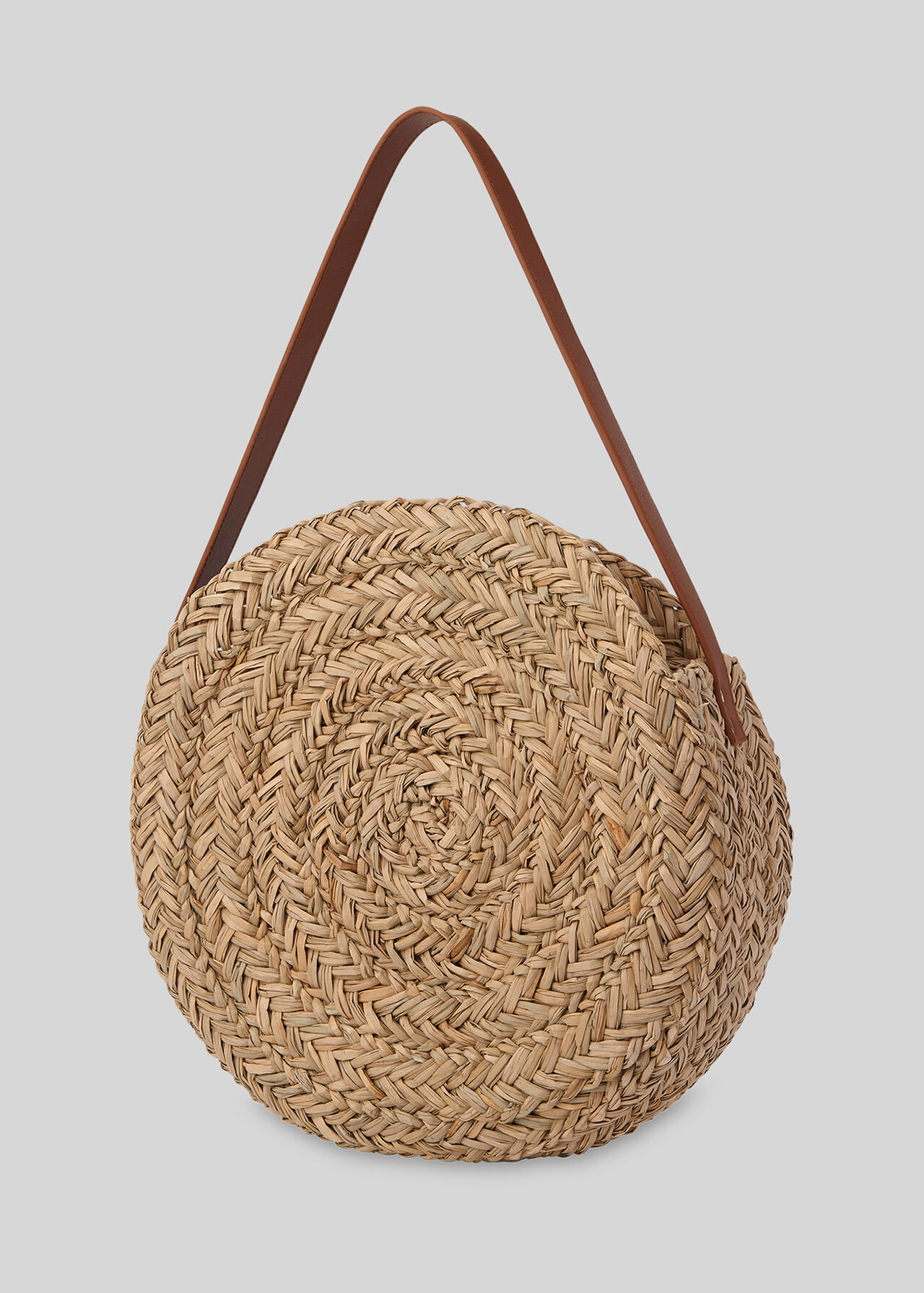 Etty Large Circular Straw Bag