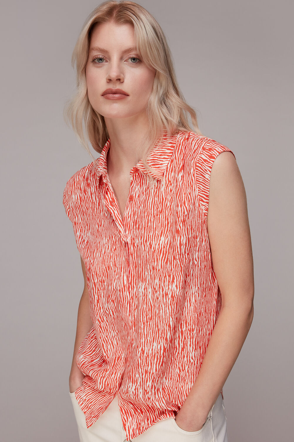 Red Woodland Animal Print Shirt