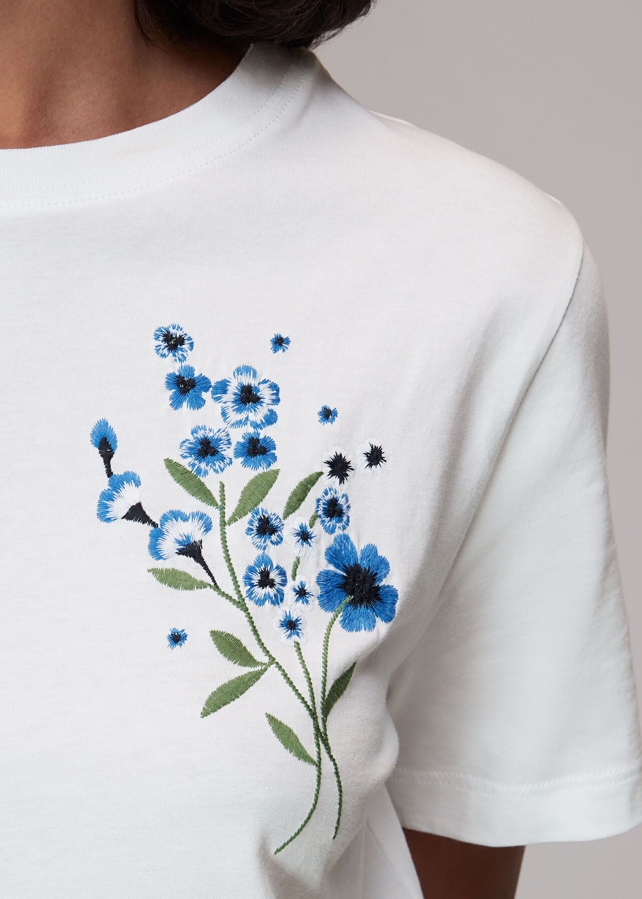 Embroidered Floral Tshirt