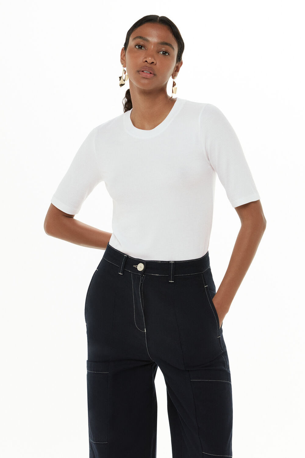 Essential Ribbed T-Shirt