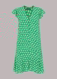 Daisy Check Print Flippy Dress