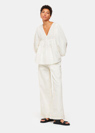 Gloria Linen Blend Blouse