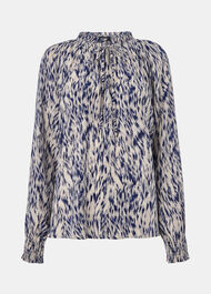Paige Ripple Leopard Blouse