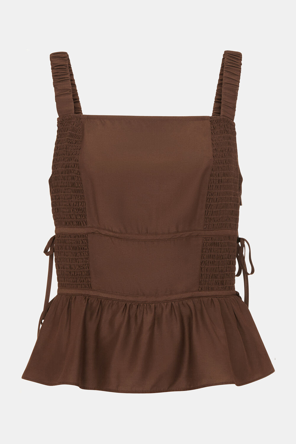 Tie Side Shirred Top