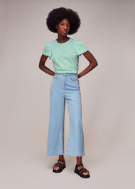 Cotton Frill Stripe T-Shirt