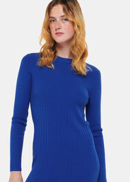 Ribbed Knitted Midi Dress