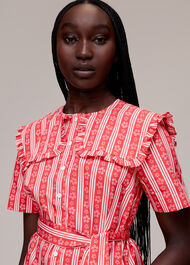 Stripe Collar Mini Dress