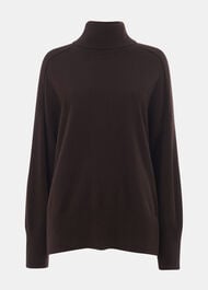 Cashmere Seam Roll Neck Knit