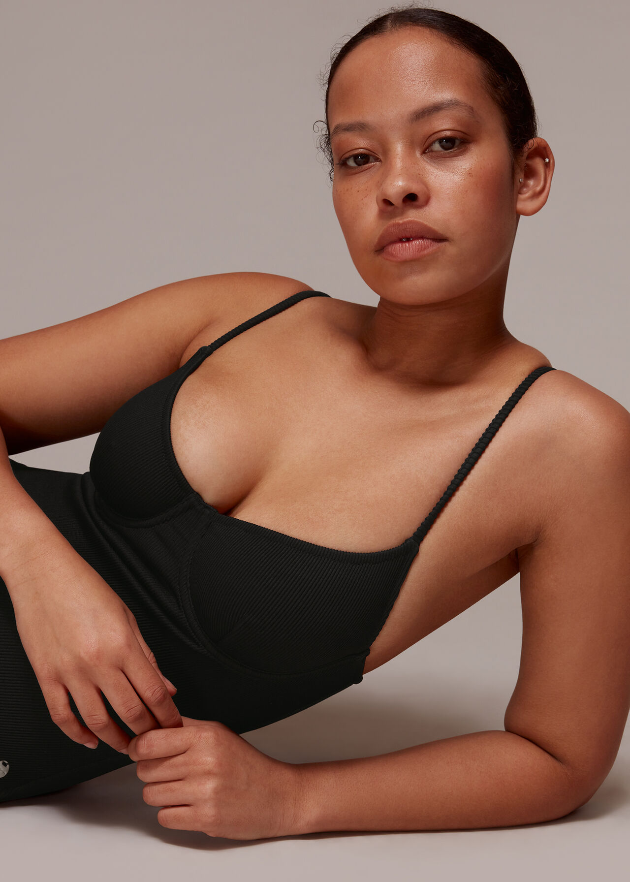 Ribbed Underwire Swimsuit