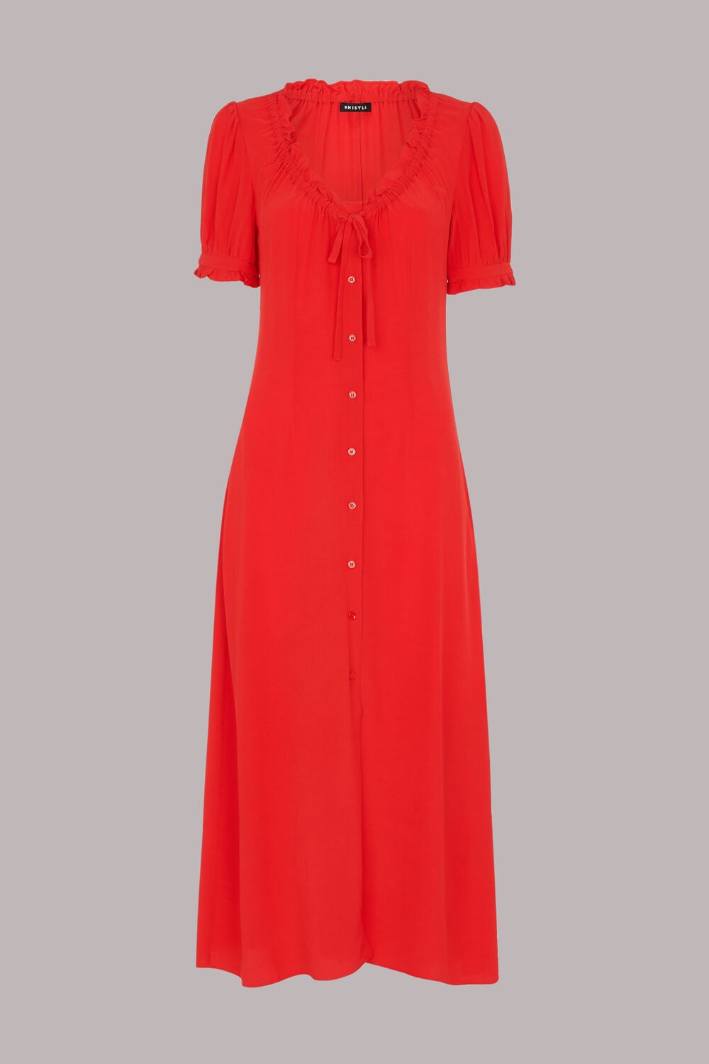 Ada Ruched Detail Midi Dress