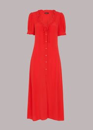 Ada Ruched Detail Midi Dress