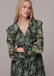 Snow Flurry Printed Midi Dress