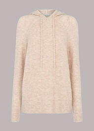Ribbed Knitted Hoodie