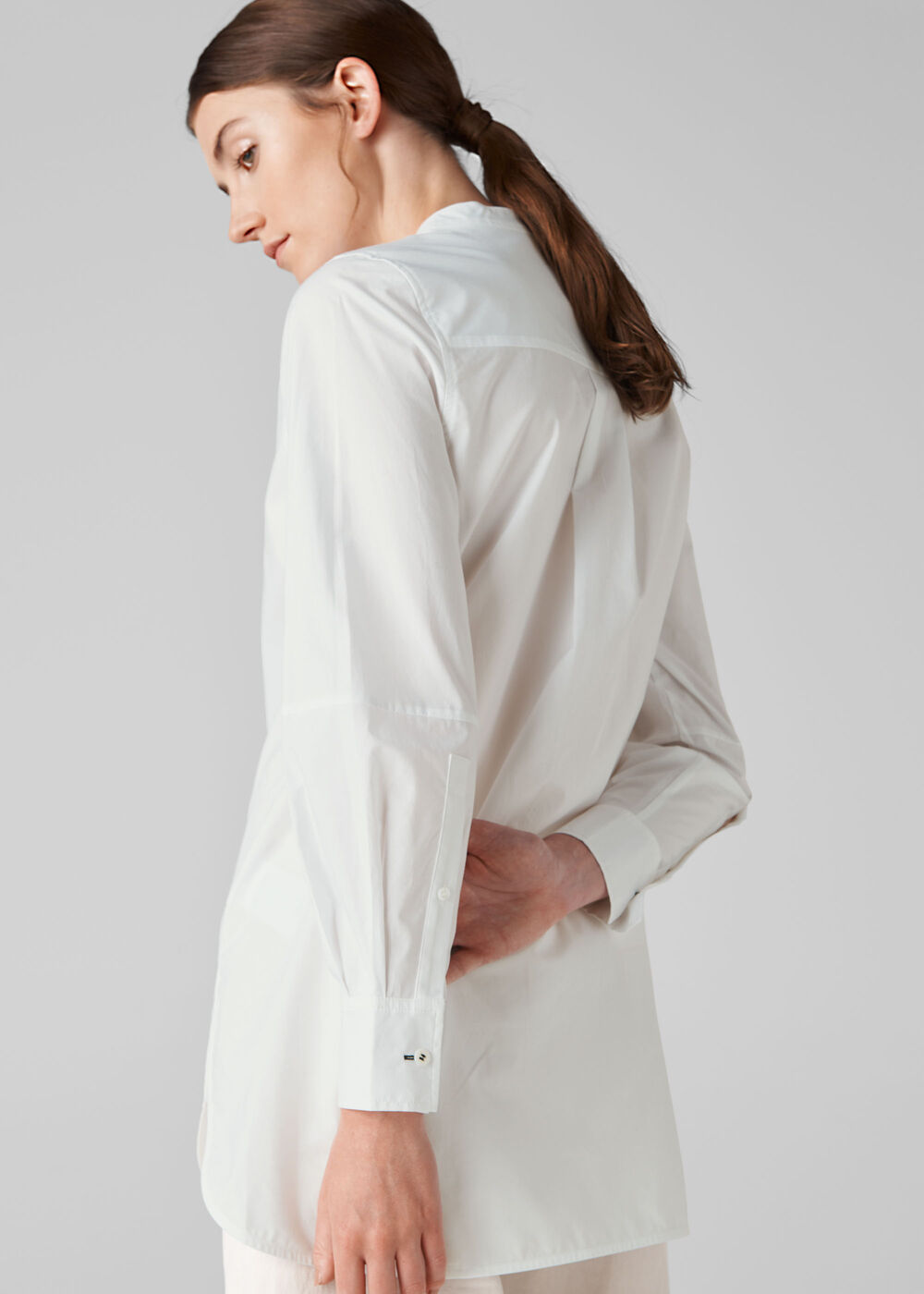 Eileen Longline Shirt White
